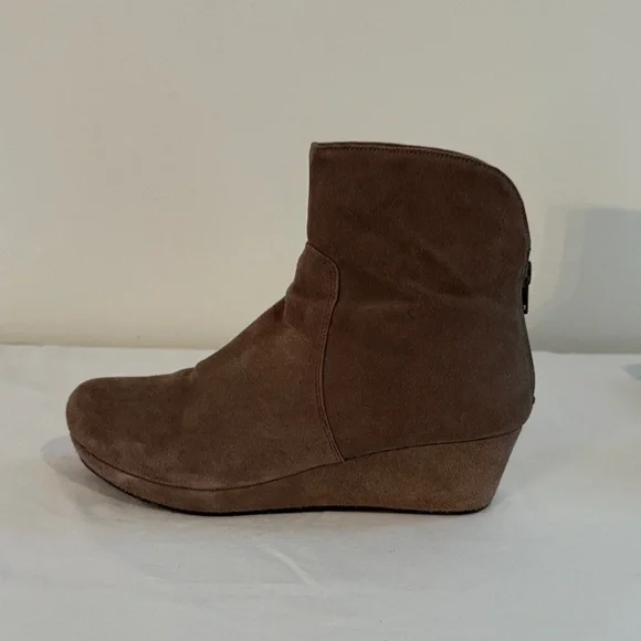Chocolat Blu Taupe Suede Ankle Boots - Picture 7 of 14